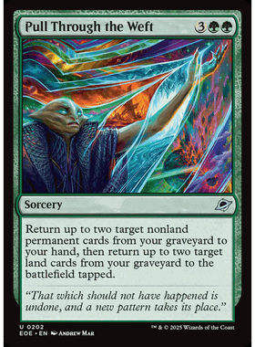 呆 万智牌 抽离星丝 Pull Through the Weft 平/闪 虚空边域 EOE
