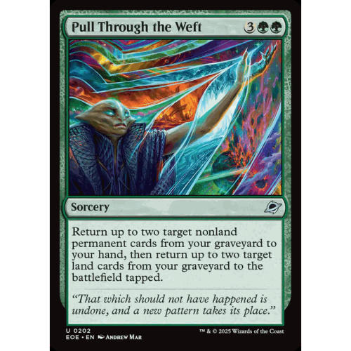 呆 万智牌 抽离星丝 Pull Through the Weft 平/闪 虚空边域 EOE