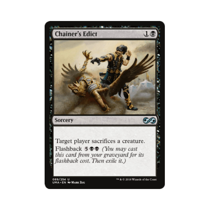 呆呆龙卡牌 万智牌 崔纳的勒令 英文 终极大师 UMA 黑色 银