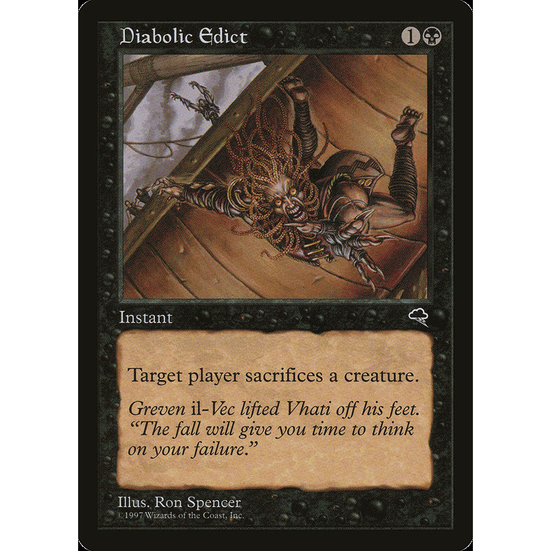 呆呆龙卡牌 万智牌 恶魔的勒令 英文/繁中 暴风雨