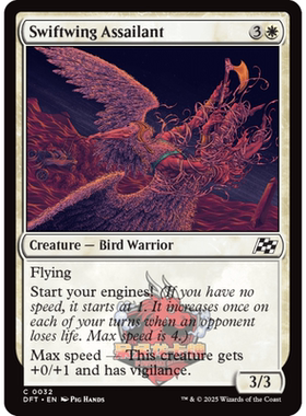 万智牌 迅翼袭击者 Swiftwing Assailant 英文 平/闪 乙太漂移