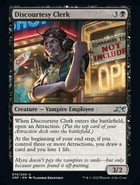 呆呆龙 万智牌 英文 闪 鸡飞4 Discourtesy Clerk