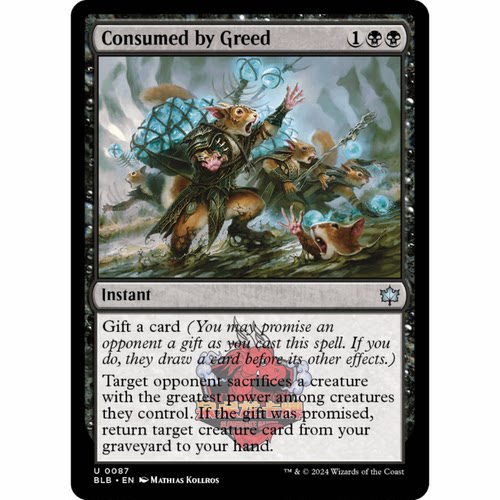 万智牌 贪欲反噬 Consumed by Greed 0087 平/闪 斑隆洛 BLB