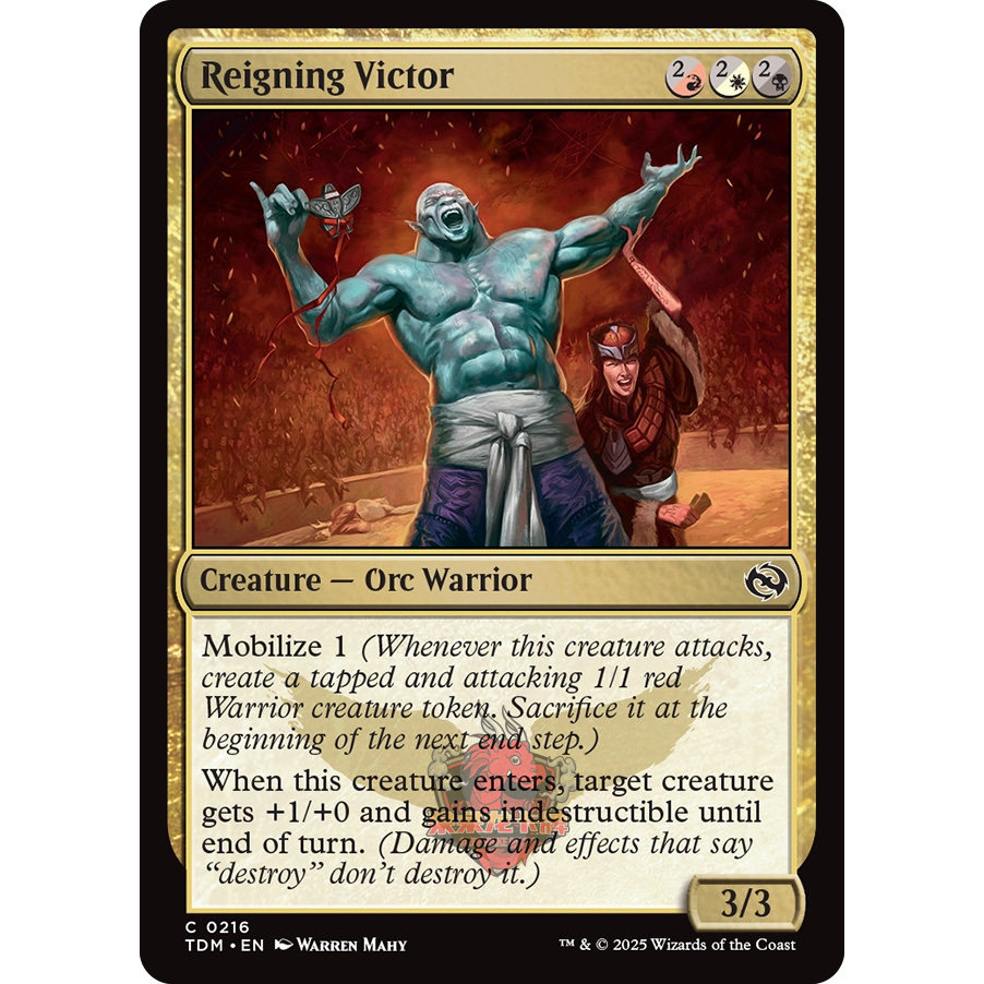 万智牌 鞑契 龙岚录 平/闪 Reigning Victor 卫冕胜者