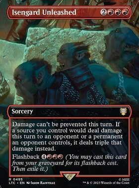 万智牌 isengard unleashed 扩画 英文 魔戒节假日版 红色 金