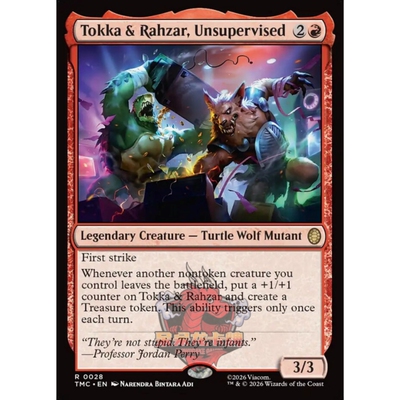 万智牌 TMC 忍者神龟指挥官 Tokka & Rahzar, Unsupervised 平/闪
