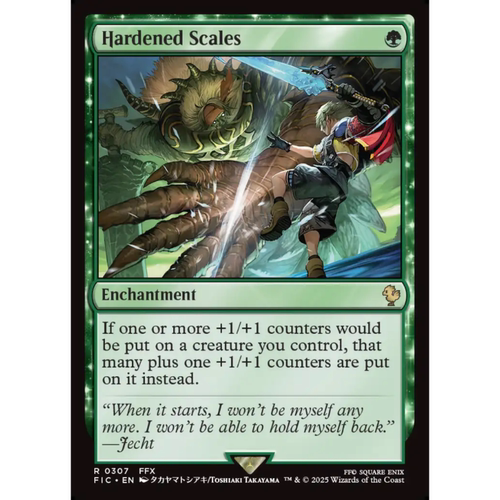 呆呆龙 万智牌 坚固鳞甲 Hardened Scales 平/闪/扩画 最终幻想