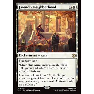 万智牌 Friendly Neighborhood 友好邻居 平/闪/扩画 SPM 蜘蛛侠
