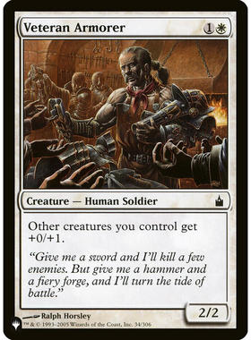 万智牌 RAV 34 veteran armorer 老兵锻甲师 the list