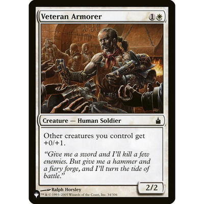 万智牌 RAV 34 veteran armorer 老兵锻甲师 the list