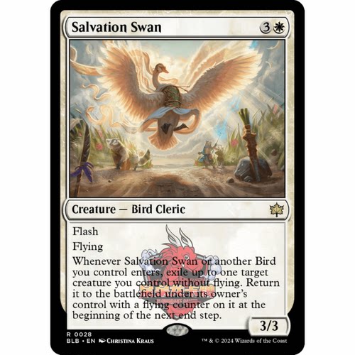呆呆龙 万智牌 济世天鹅 Salvation Swan 0028 平/闪