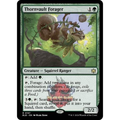 呆呆龙 万智牌 棘跃搜粮客 Thornvault Forager 0197 平/闪