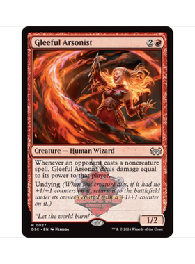 万智牌 欢乐纵火师 Gleeful Arsonist 暮悲邸:鬼屋惊魂 指挥官 金