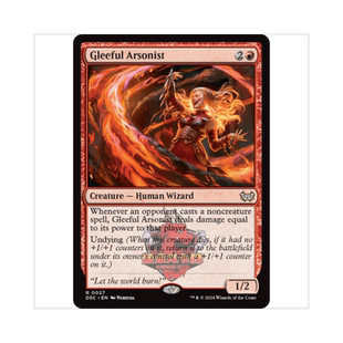 万智牌 欢乐纵火师 Gleeful Arsonist 暮悲邸:鬼屋惊魂 指挥官 金