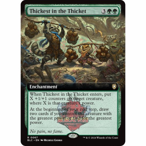 万智牌 木丛厚威 Thickest in the Thicket 斑隆洛指挥官 扩画