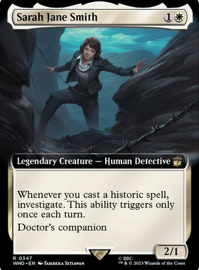 万智牌 莎拉·简·史密斯 扩画 英文 神秘博士 白色 金