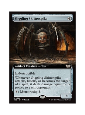 万智牌 咯笑尖足偶 Giggling Skitterspike 暮悲邸:鬼屋惊魂 扩画
