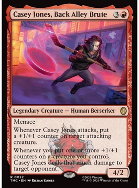 万智牌 TMC 忍者神龟 Casey Jones, Back Alley Brute 平/闪
