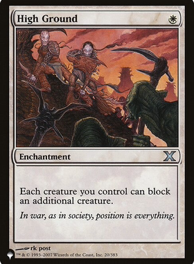 呆呆龙卡牌 万智牌 英文 the list 制高点 白色 银