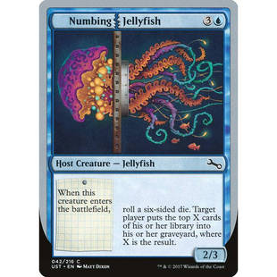 呆呆龙卡牌 万智牌 Numbing Jellyfish 闪 英文 鸡飞3