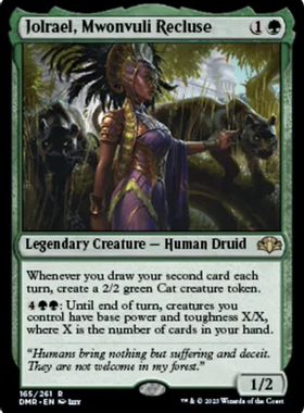 呆呆龙卡牌 万智牌 多明重制 英文 木万弗黎隐士裘蕾尔