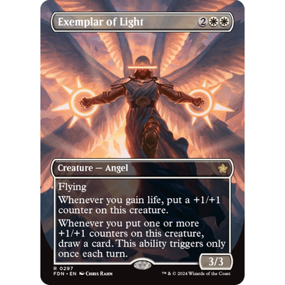 万智牌 明光模范 Exemplar of Light 英文 异画 平/闪 基石构筑