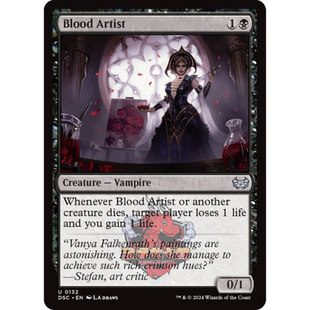 万智牌 鲜血画家 Blood Artist 英文 暮悲邸:鬼屋惊魂指挥官 黑色