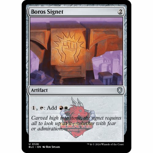 万智牌 BLC 波洛斯印记 Boros Signet 128 斑隆洛指挥官 无色 银