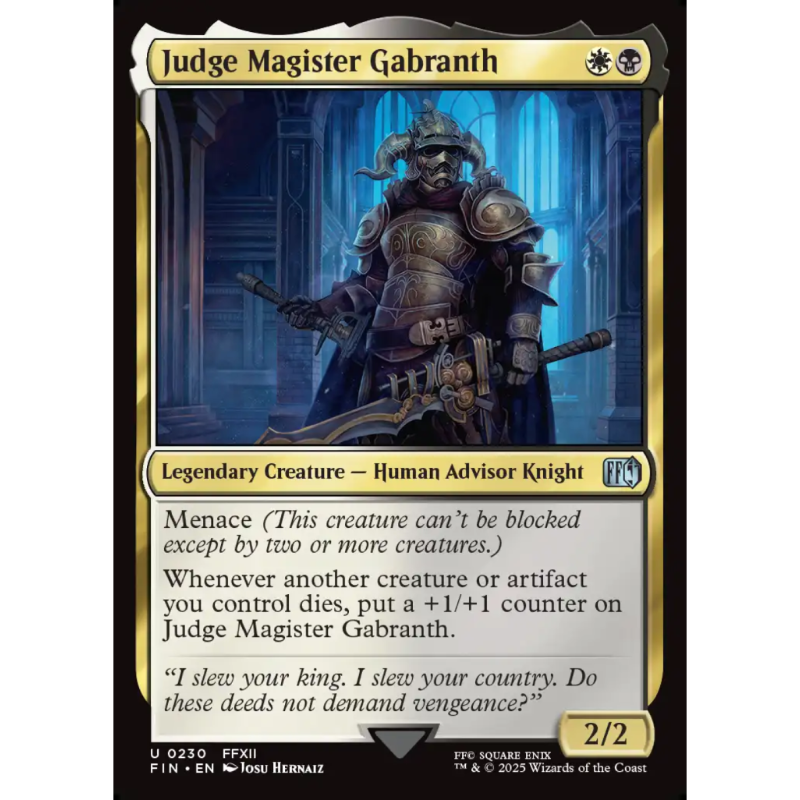 审判者加布蓝斯 Judge Magister Gabranth 平/闪 最终幻想 - 实物图