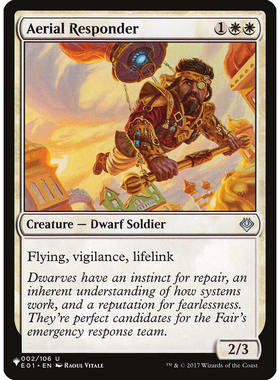 万智牌 E01 2 aerial responder 翔空援兵 the list