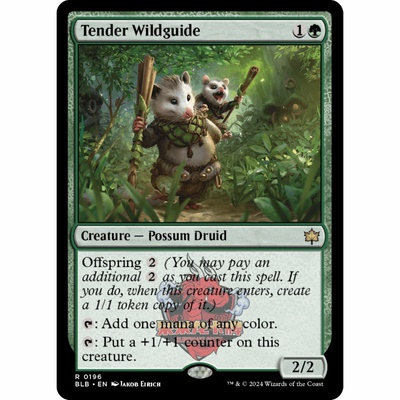 呆呆龙 万智牌 护幼荒野向导 Tender Wildguide 0196 平/闪