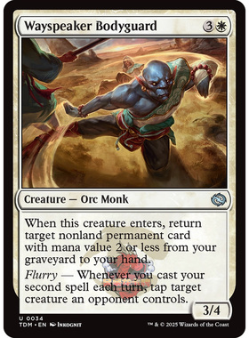 万智牌 鞑契 龙岚录 平/闪/扩画 Wayspeaker Bodyguard传道者护卫