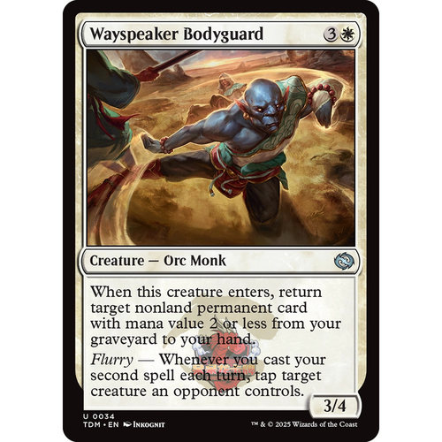 万智牌 鞑契 龙岚录 平/闪/扩画 Wayspeaker Bodyguard传道者护卫