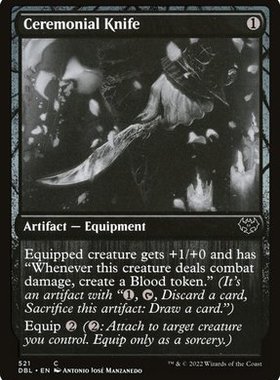 呆呆龙卡牌 万智牌 依尼翠 双系列 DBL 英文 平/闪 祭仪小刀