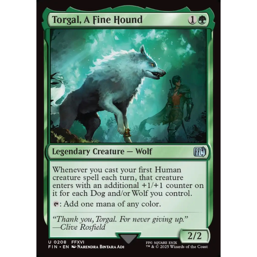 好搭档托加尔 Torgal A Fine Hound 平/闪/扩画/潮涌 最终幻想