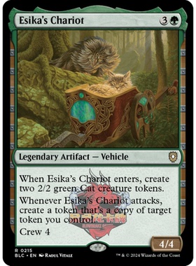 万智牌 埃西卡的战车 Esika's Chariot 215 斑隆洛指挥官 绿色 金