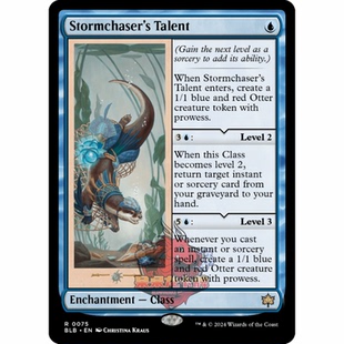 呆呆龙 万智牌 逐风客才能 Stormchaser's Talent 0075 平/闪