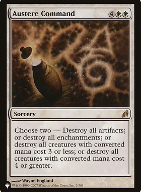 呆呆龙卡牌 万智牌 英文 the list 严峻指命 白色 金