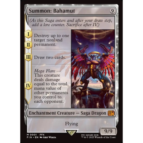 万智牌 召唤:巴哈姆特 Summon Bahamut 平/闪/扩画/潮涌 最终幻想