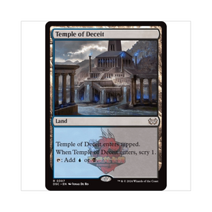 万智牌 诡诈 Temple of Deceit 暮悲邸:鬼屋惊魂指挥官 地 金