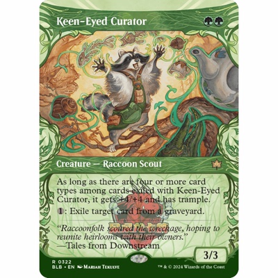 呆呆龙 万智牌 异画 锐目鉴物客 Keen-Eyed Curator 0322 平/闪