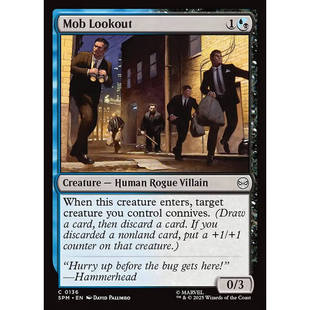 呆呆龙 万智牌 Mob Lookout 黑帮哨卫 平/闪 SPM 蜘蛛侠