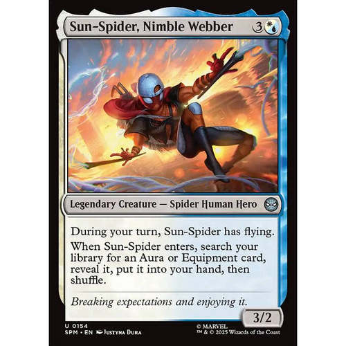 万智牌 Sun-Spider, Nimble Webber 机敏布网者太阳蜘蛛侠 平/闪