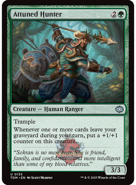 万智牌 鞑契 龙岚录 平/闪/扩画 Attuned Hunter 同调猎人