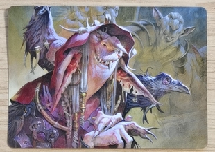 呆呆龙卡牌 万智牌 摩登新篇 插画 非游戏卡牌 编号17 鬼怪女舍监