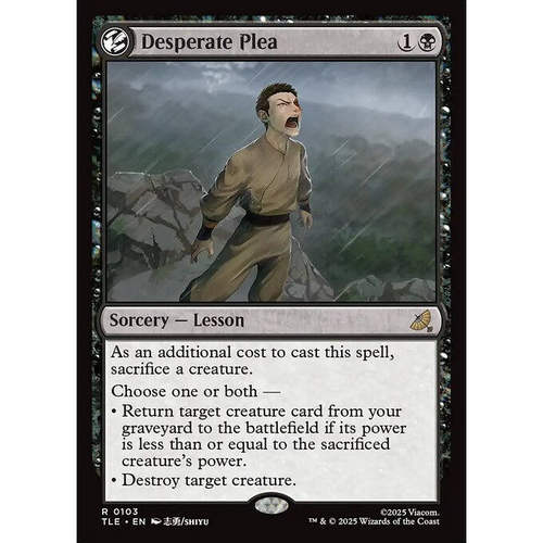 万智牌 Desperate Plea 绝望祈求 TLE 扩画 平/闪