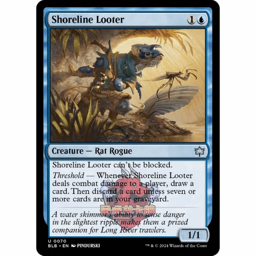 呆呆龙 万智牌 河岸掠盗 Shoreline Looter 0070 平/闪