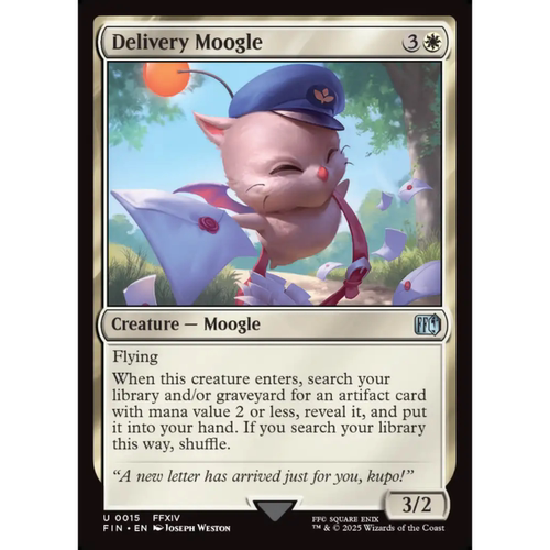 邮差莫古力 Delivery Moogle 平/闪/扩画/潮涌 最终幻想 白色 银