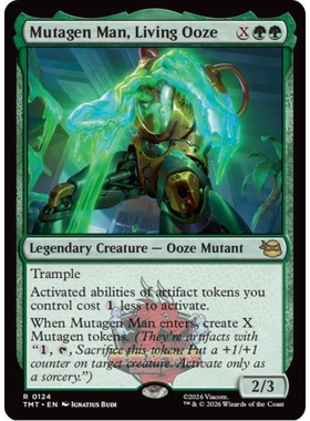 万智牌 Mutagen Man,Living Ooze 活体药剂突变剂人 扩画 平/闪