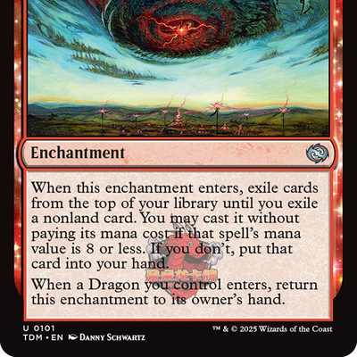 万智牌 鞑契 龙岚录 平/闪 Breaching Dragonstorm 裂空龙袭暴